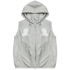 ZIZIFEI_Rabbit_Embroidered_Hooded_Zipper_Sporty_Women'S_Nylon_Tank_Tops_MISSTT
