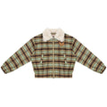 ZIZIFEI_Green_Plaid_Fur_Collar_American_Vintage_Women'S_Polyester_Cotton_Puffer_Jackets_MISSTT