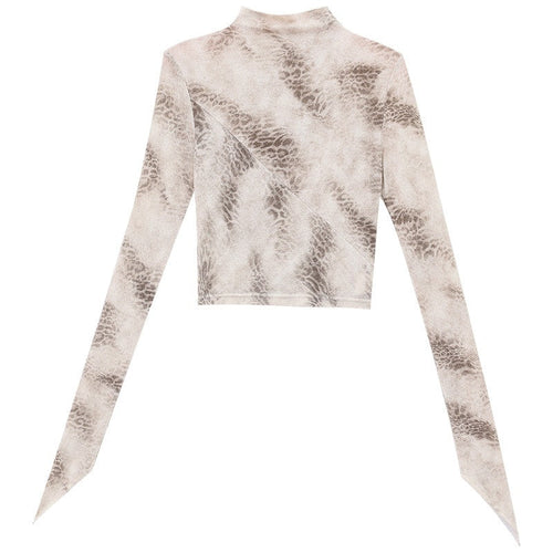 ABWLR_Apricot_Mist_Tie_Dye_Print_High_Neck_Slim_Cropped_Women'S_Long_Sleeve_T-Shirts_MISSTT