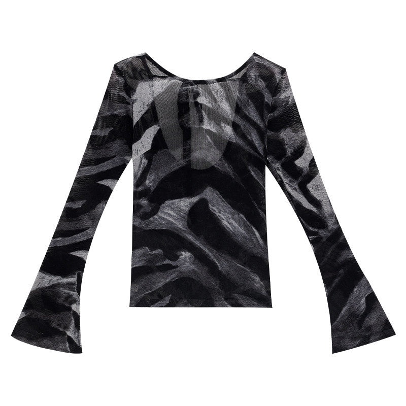 ABWLR_Exotic_Khaki_Black_Leopard_Print_Slim_Fit_Women'S_Long_Sleeve_T-Shirts_MISSTT