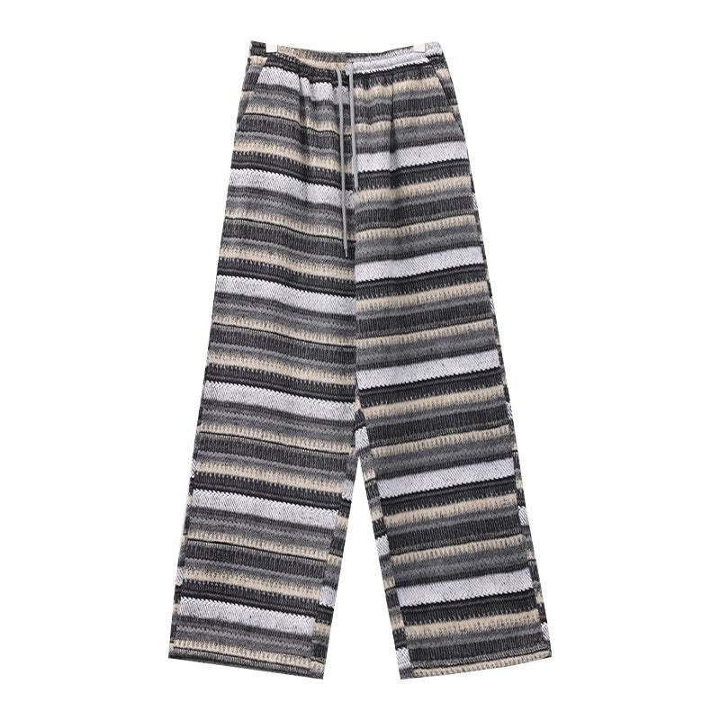 ABWLR_Striped_Knitted_Thickened_Drawstring_Waist_Women'S_Rayon_Wide-Leg_Pants_MISSTT