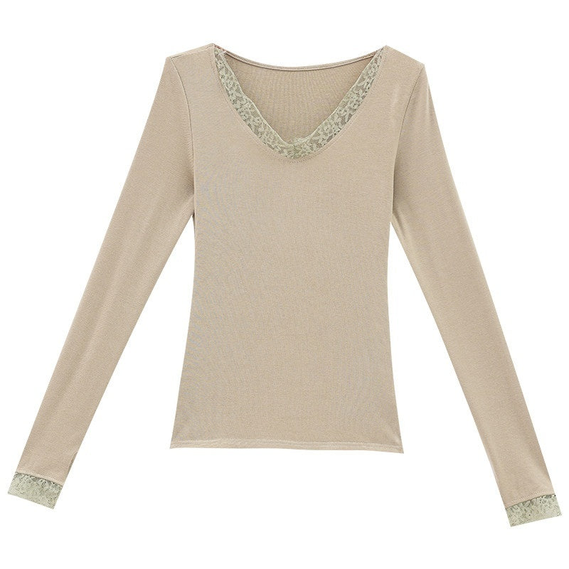 ABWLR_Vintage_Lace_Patchwork_Slim_Fit_Crewneck_Women'S_Long_Sleeve_T-Shirts_MISSTT