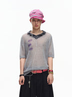 EMOBROTHER_Sheer_Printed_Polo_Collar_Knit_Women's_Mohair_Wool_Blend_Short_Sleeve_T-shirts_1044643179514_MISSTT