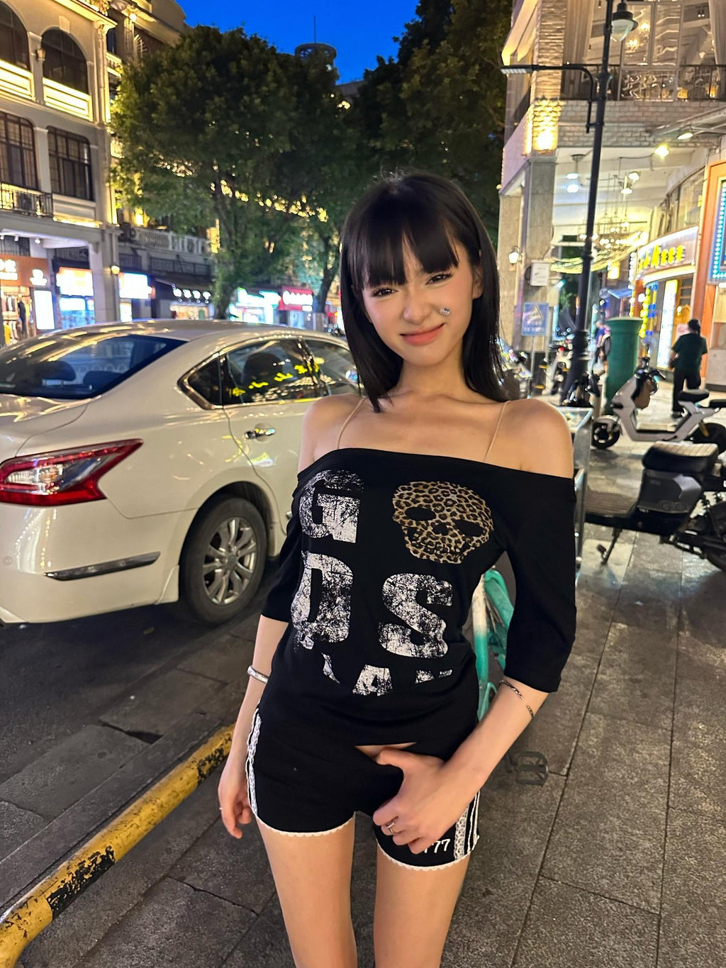 Gods plan Dark Leopard Print Slim Waist Women's Cotton Short Sleeve T-shirts