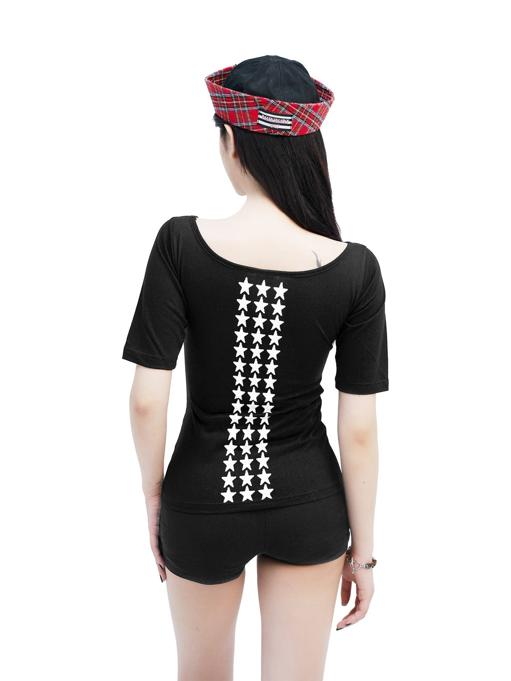 Gods plan Dark Leopard Print Slim Waist Women's Cotton Short Sleeve T-shirts