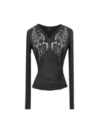 Gods_plan_Gothic_V-neck_Zipper_Ribbed_Slim_Printed_Women's_Cotton_Long_Sleeve_T-shirts_990396948390_MISSTT