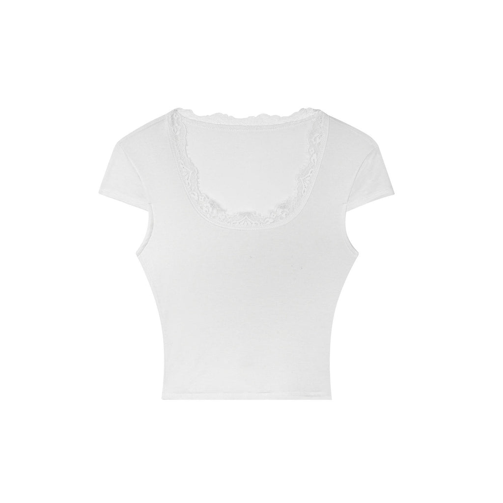 STYLMW_Lace_U_Neck_Set_In_Shoulder_Slim_Fit_Women's_Lyocell_Short_Sleeve_T-shirts_1047473309625_MISSTT