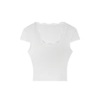 STYLMW_Lace_U_Neck_Set_In_Shoulder_Slim_Fit_Women's_Lyocell_Short_Sleeve_T-shirts_1047473309625_MISSTT