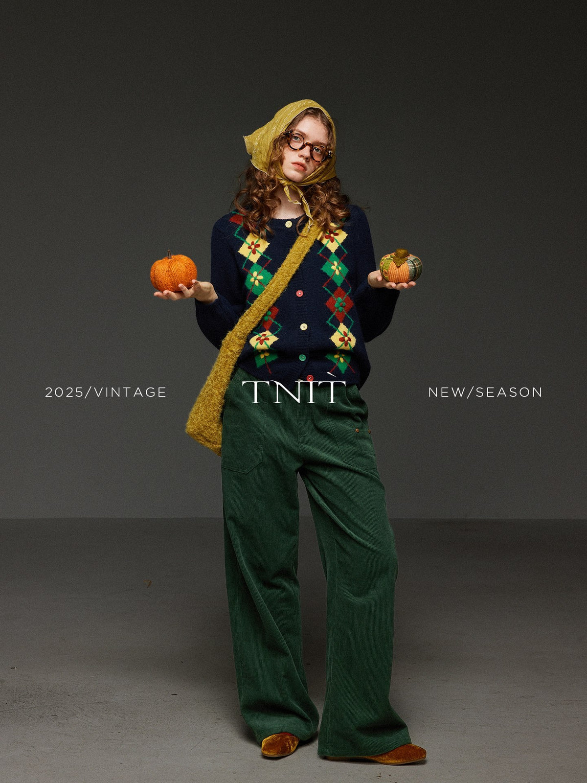 TNIT_Vintage_Diamond_Jacquard_Embroidered_Round_Neck_Colorblock_Women's_Knit_Cardigans_978439389342_MISSTT