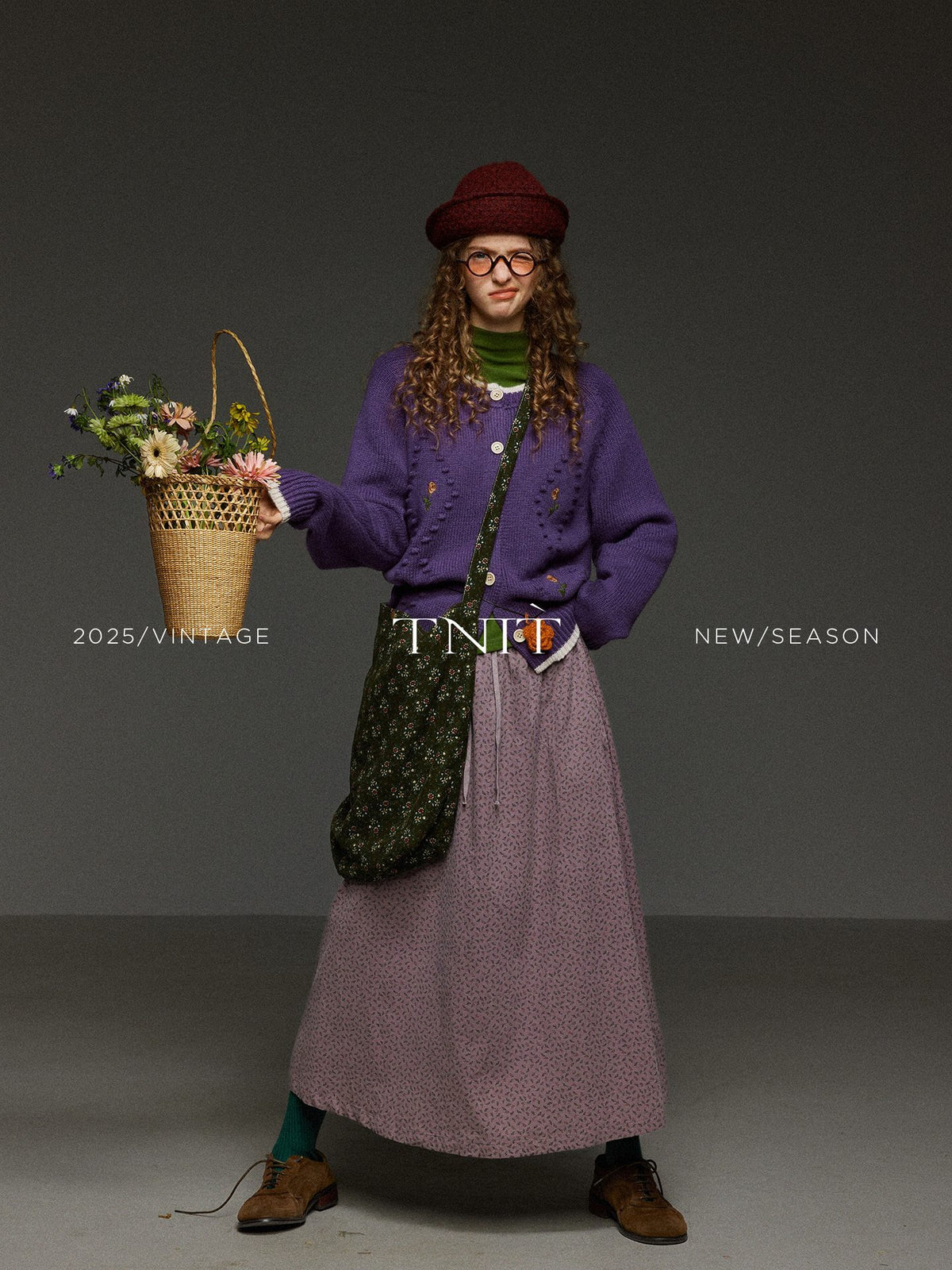 TNIT_Vintage_Embroidered_Floral_Colorblock_Round_Neck_Women's_Knit_Cardigans_997761150326_MISSTT