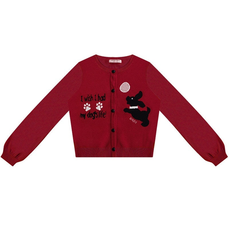 ZIZIFEI_Cute_Dog_Print_Soft_Thin_Collegiate_Knit_Women'S_Viscose_Blend_Cardigans_MISSTT