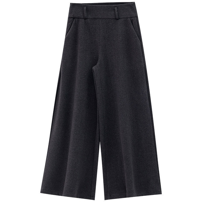 ABWLR_Coffee_Brown_Drapey_High_Waist_Thickened_Loose_Women'S_Wide-Leg_Pants_MISSTT