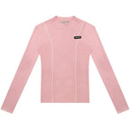 ZIZIFEI_Vintage_Patchwork_Polo_U_Neck_Women'S_Viscose_Knit_Slim_Fit_Long_Sleeve_T-Shirts_MISSTT