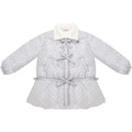ZIZIFEI_Light_Gray_Star_Polka_Dot_Bow_Single_Breasted_Women'S_Cotton_Puffer_Jackets_MISSTT